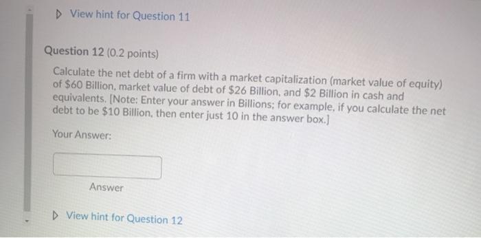 Solved Question 11 (0.2 points) A firm has determined its | Chegg.com
