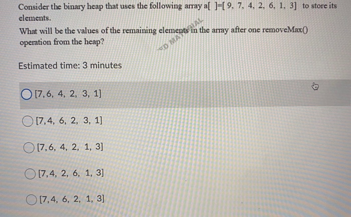Solved What will be the values of the remaining elements in | Chegg.com