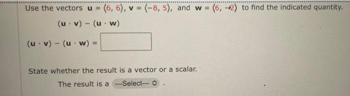 Solved Use the vectors u (2, 2), v- (-4,1), and w(2,-2) to | Chegg.com