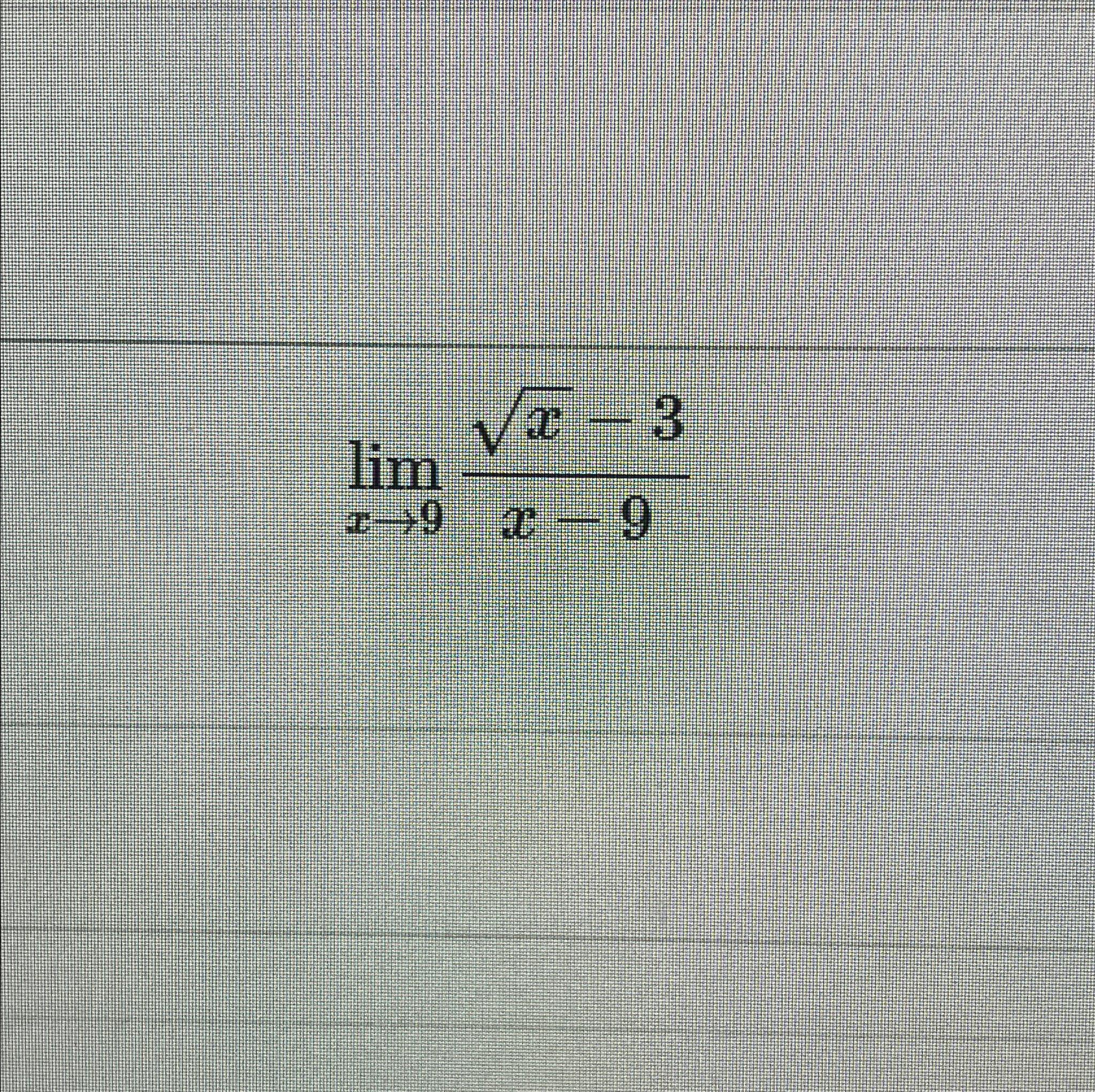 solved-limx-9x2-3x-9-chegg