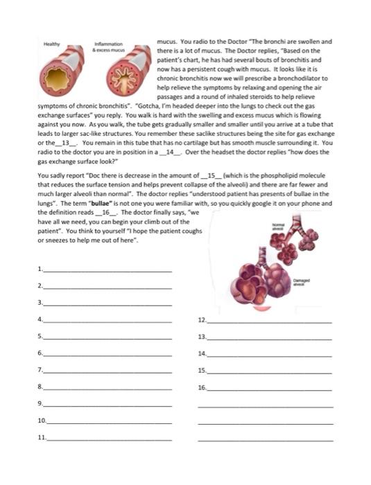 Solved Respiratory system journey Name For this journey you