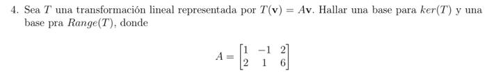 Solved Let T be a linear transformation represented by T(v) | Chegg.com