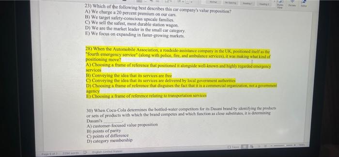 Solved 3 When Customers Are Faced With Purchase Decisions Chegg
