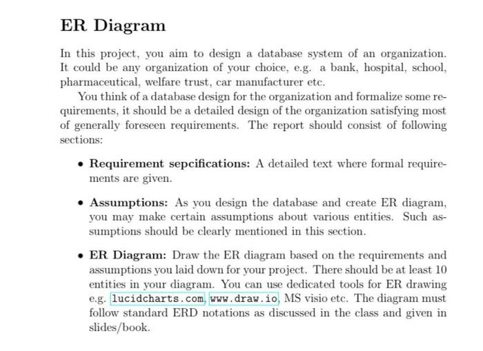 Solved In this project, you aim to design a database system | Chegg.com