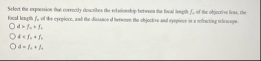 Solved Select the expression that correctly describes the | Chegg.com