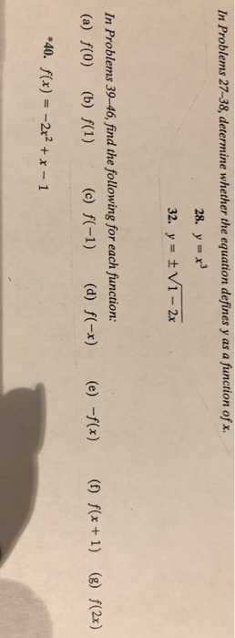 Solved In Problems 27-38, determine whether the equation | Chegg.com