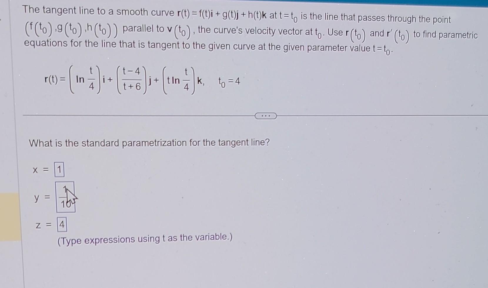 Solved The Tangent Line To A Smooth Curve | Chegg.com