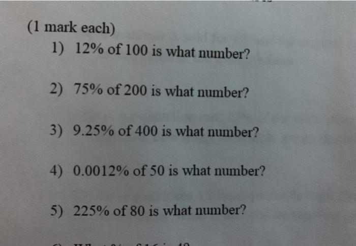 solved-1-mark-each-1-12-of-100-is-what-number-2-75-of-chegg