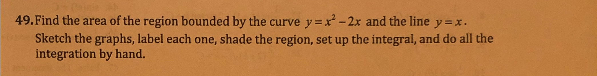Solved Find the area of the region bounded by the curve | Chegg.com