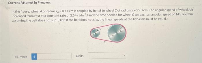 Solved In The Figure, Wheel A Of Radius RA=8.14 Cm Is | Chegg.com