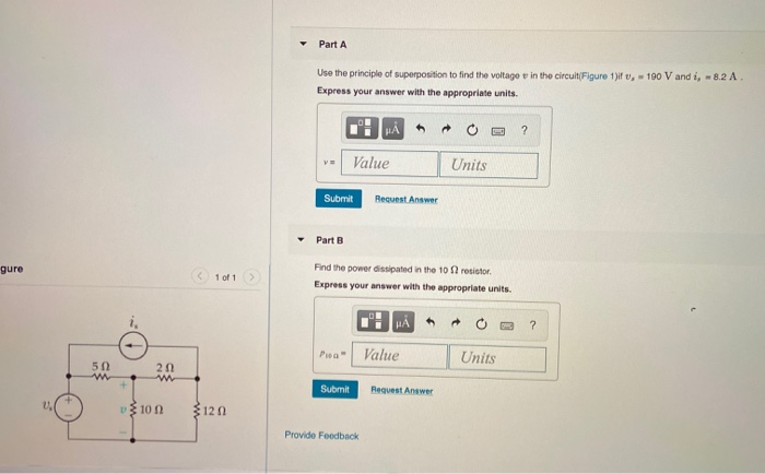 Solved Part A Use the principle of superposition to find the | Chegg.com
