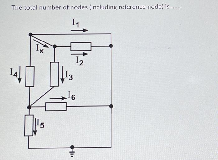 Solved The total number of nodes (including reference node) | Chegg.com