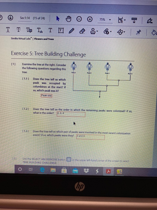 Sec1 14 15 Of 24 75 T T T T T Ti E Simbio Virtual Chegg Com