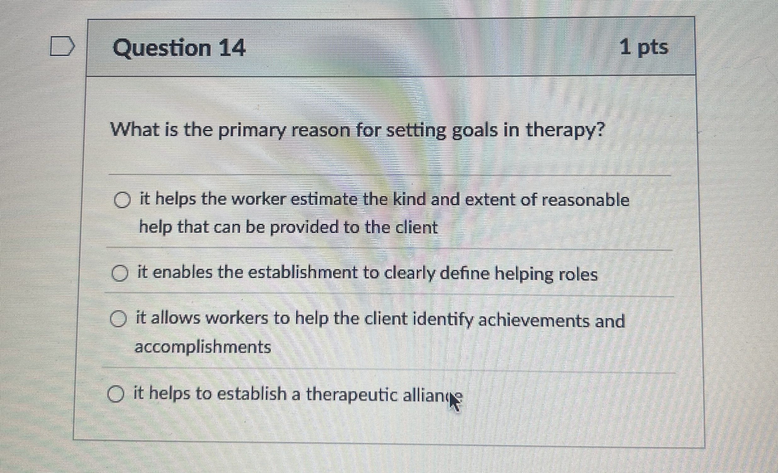 Solved Question 141 ﻿ptsWhat is the primary reason for