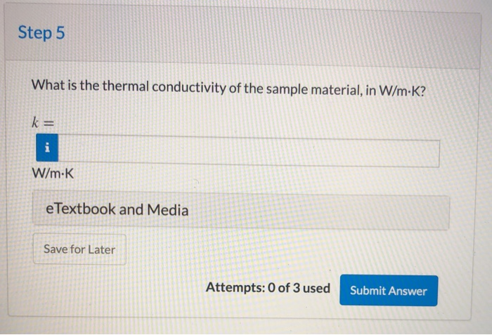 Solved A method for determining the thermal conductivity k | Chegg.com