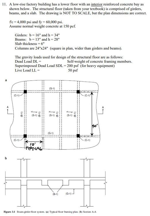 Solved 11. A low-rise factory building has a lower floor | Chegg.com