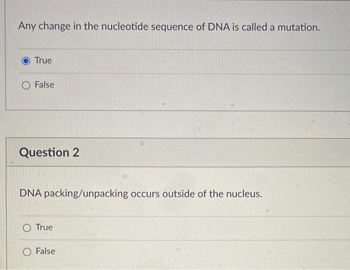 Solved Any change in the nucleotide sequence of DNA is | Chegg.com
