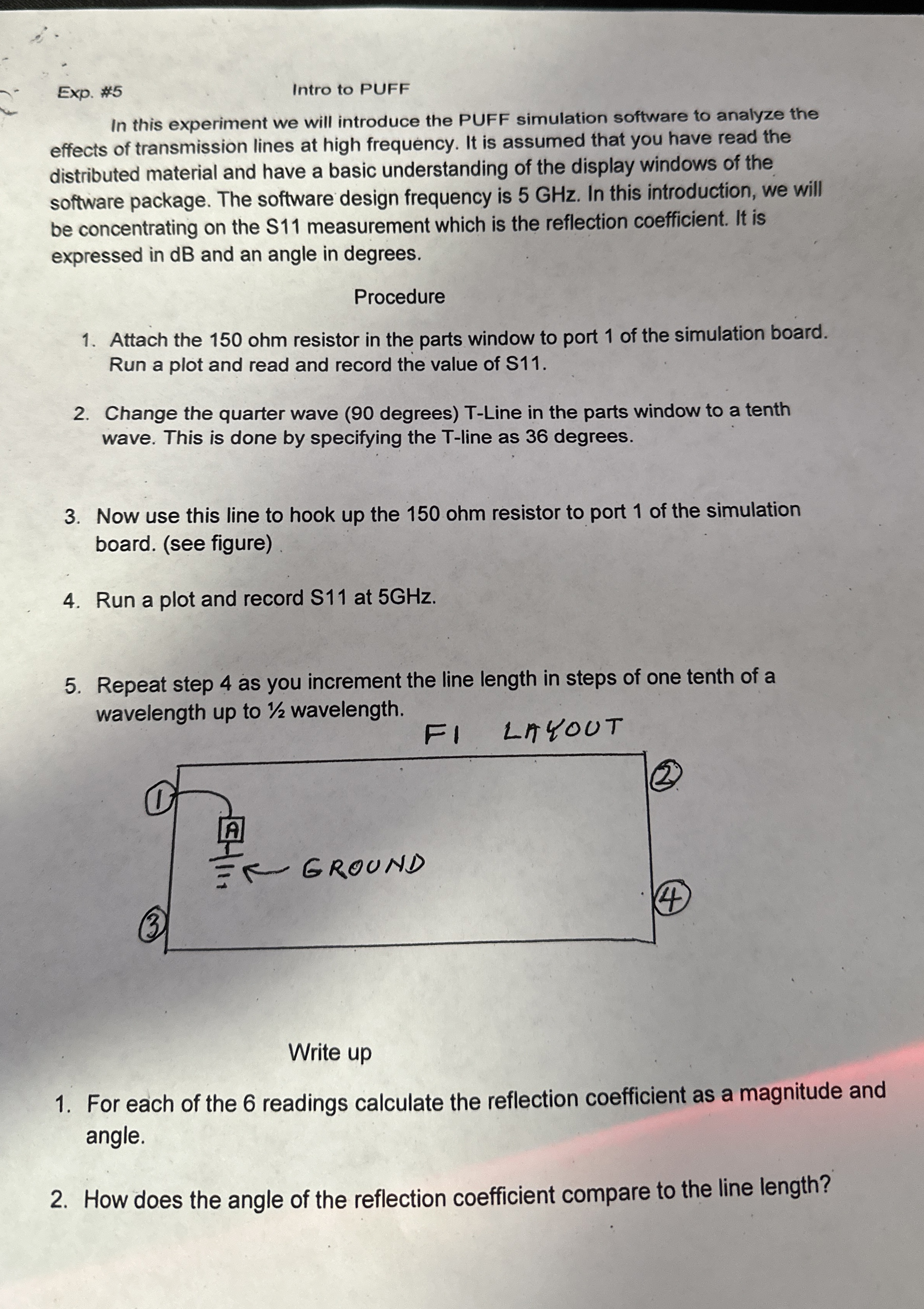 Exp. 5Intro to PUFFIn this experiment we will