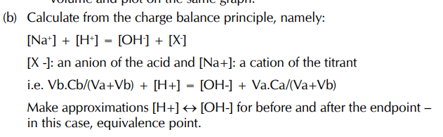 Solved (b) ﻿Calculate from the charge balance principle, | Chegg.com