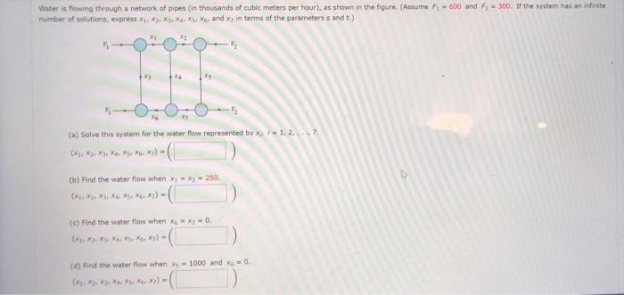 Solved Water is flowing through a network of pipes (in | Chegg.com