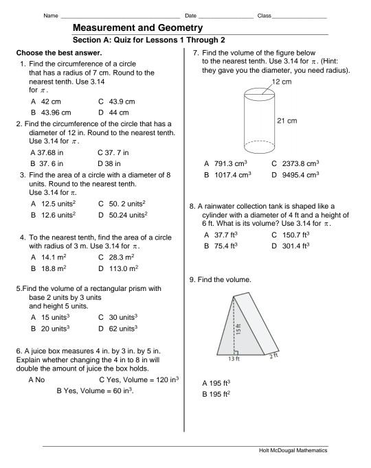 Ruler Measurement (Geometry) Review Quiz - Trivia & Questions