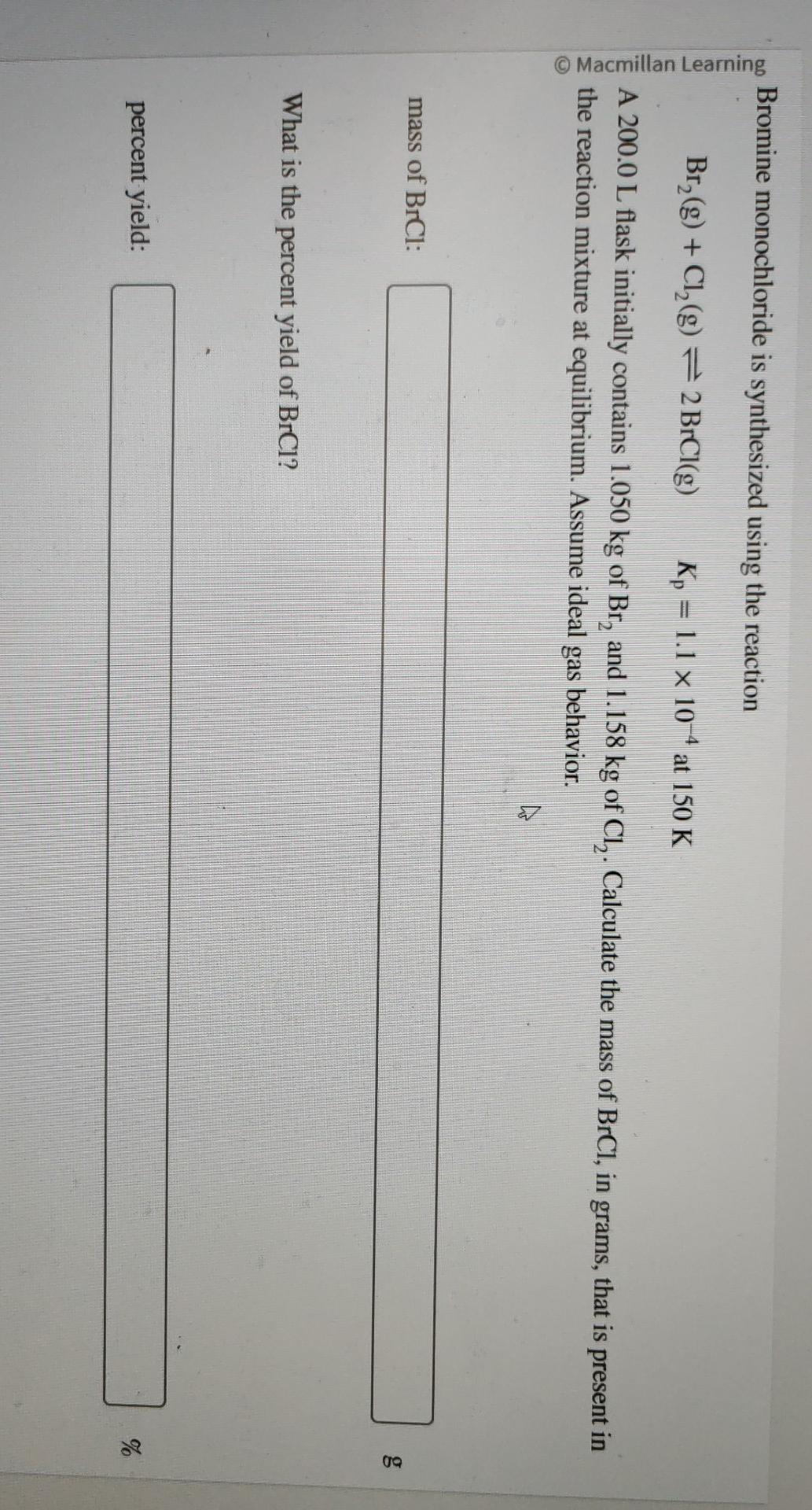 Bromine monochloride is synthesized using the