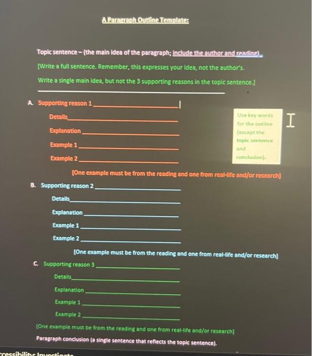 an academic paragraph based upon new, online reading | Chegg.com