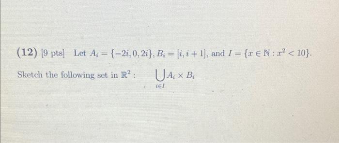 Solved Consider The Following Sets For All Questions On This | Chegg.com