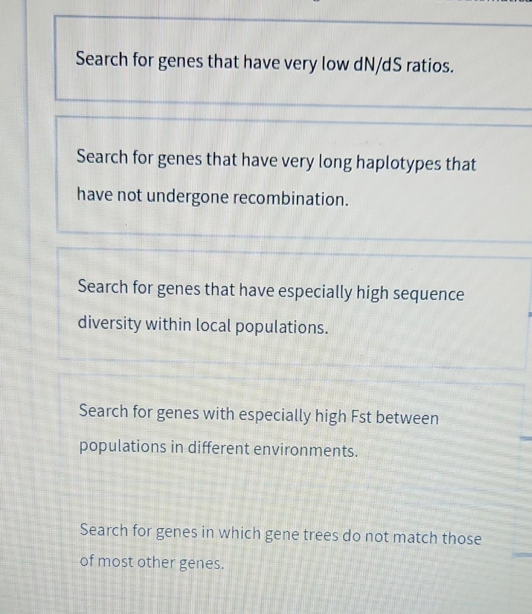 which-of-the-following-tests-of-gene-sequences-can-be-chegg