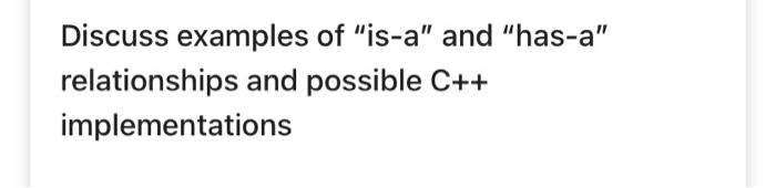 Solved Discuss examples of 