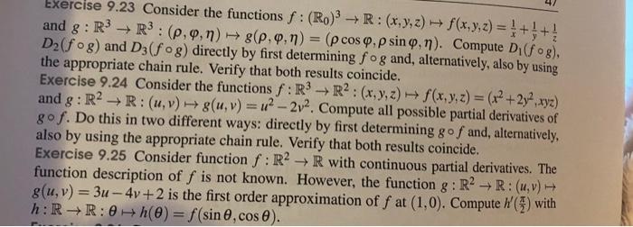 Solved 5 Homogeneous functions Exercise 9.27 Verify which of | Chegg.com
