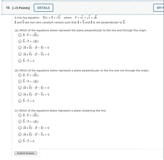 Solved 10 3 Points Details Myn A Line Has Equation F Chegg Com