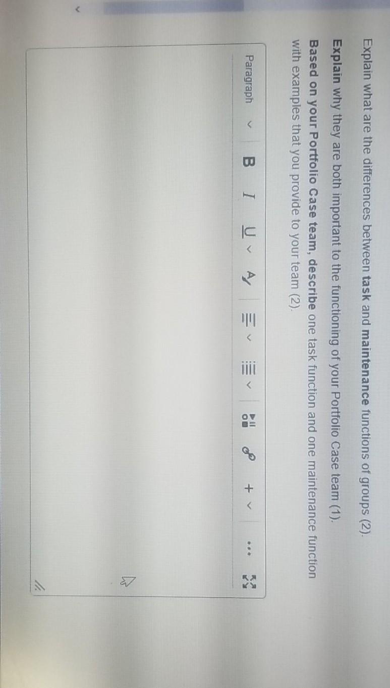 Solved Explain what are the differences between task and | Chegg.com