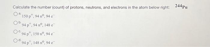 how can u calculate the number of neutrons (n) in an atom