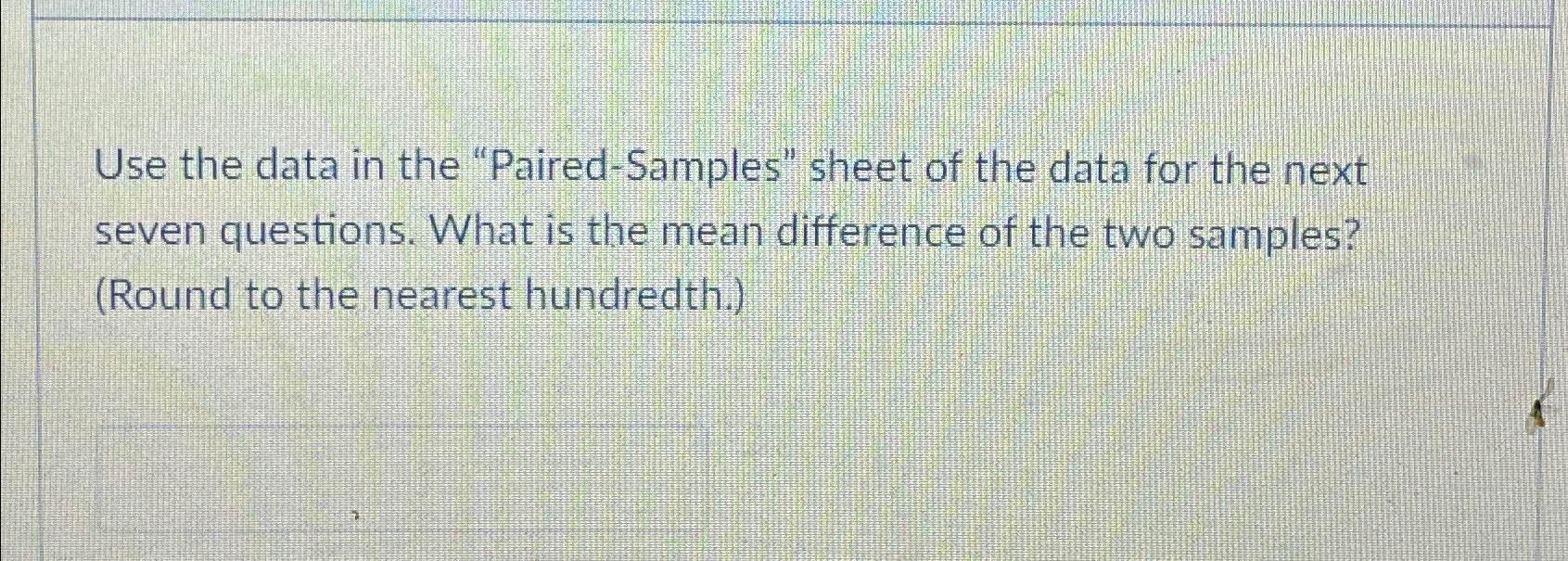 Use the data in the 