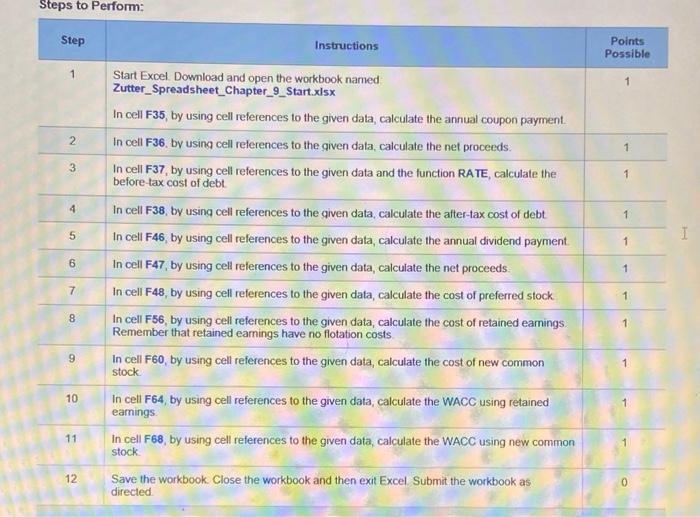Solved Steps to Perform: Step Instructions Points Possible 2 | Chegg.com