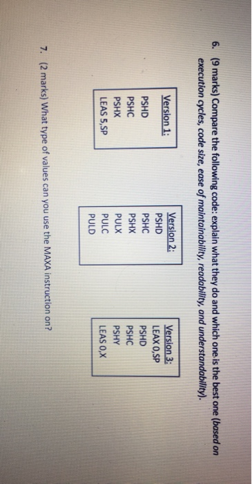 Solved 1. (2 marks) What is the difference between an | Chegg.com