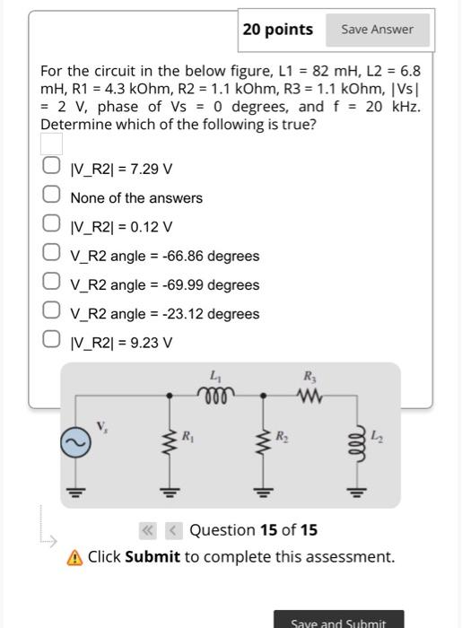 Solved For the circuit in the below figure, L1 = 12 mH, L2 = | Chegg.com