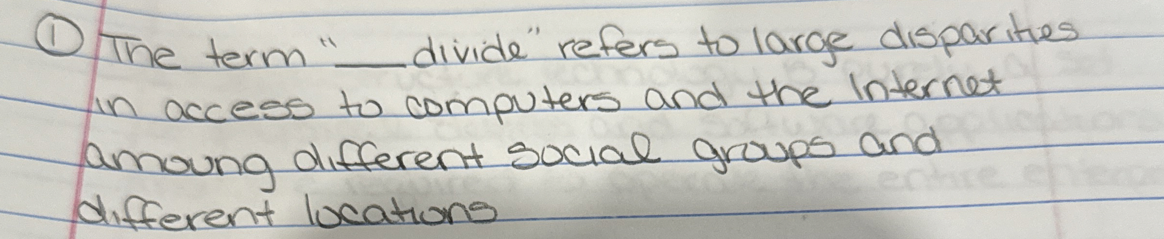 Solved (1) ﻿The term