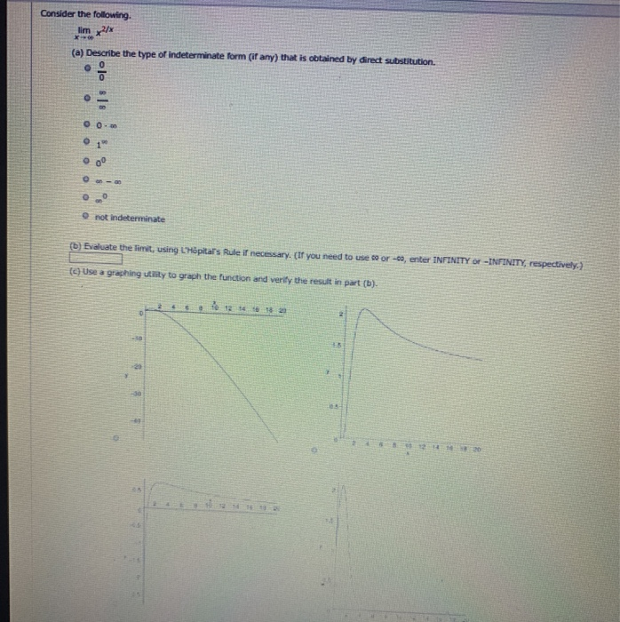 Solved Consider the following lim2 (a) Describe the type of | Chegg.com