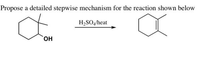 Solved Propose a detailed stepwise mechanism for the | Chegg.com
