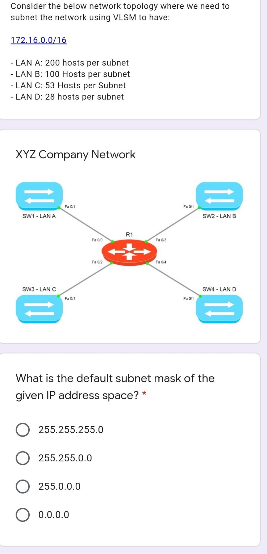 Solved Consider the below network topology where we need to | Chegg.com