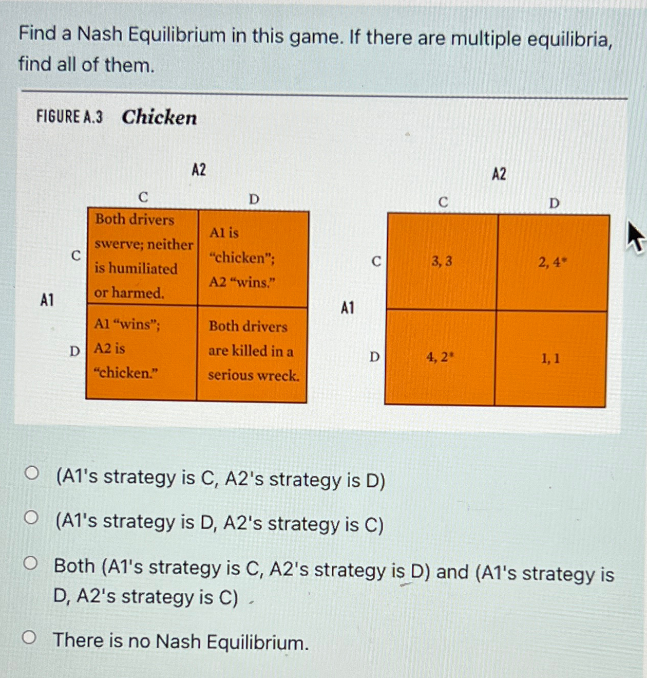 Solved Find a Nash Equilibrium in this game. If there are | Chegg.com