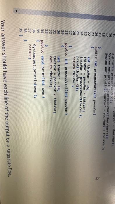 Solved Consider the following java program. What does the | Chegg.com