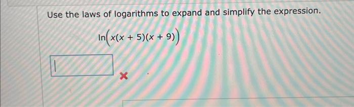 expand using laws of logarithms calculator