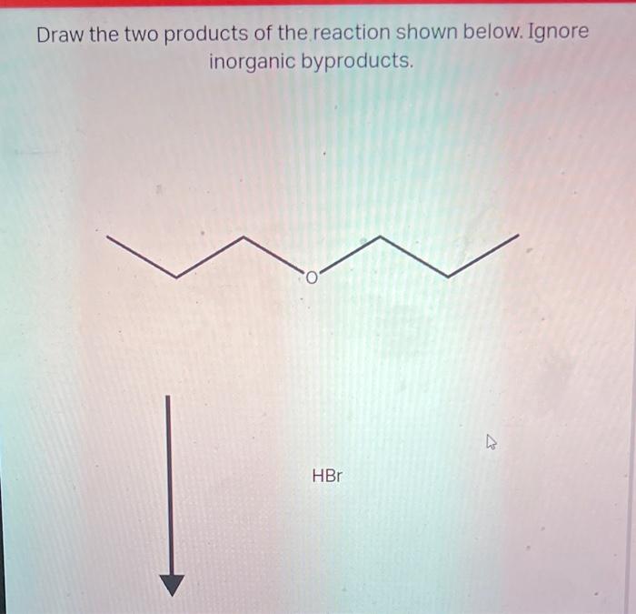 [Solved] Draw the two products of the reaction shown below
