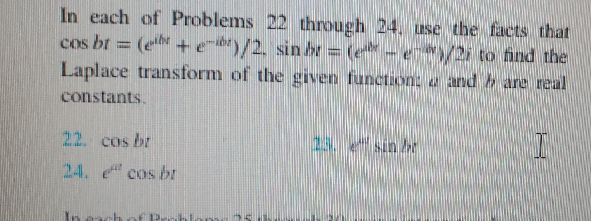Solved In each of Problems 22 through 24 , use the facts | Chegg.com