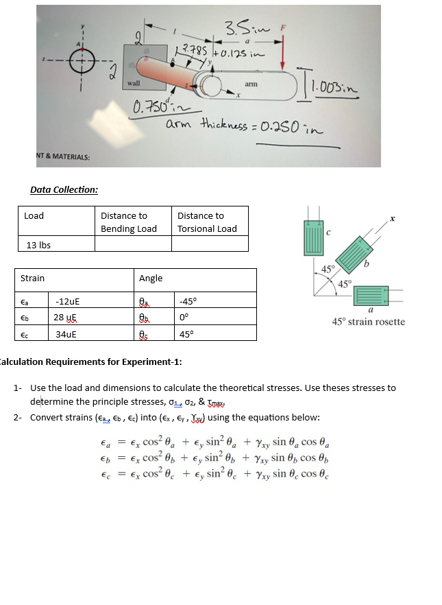 Solved Data Collection:alculation Requirements for | Chegg.com
