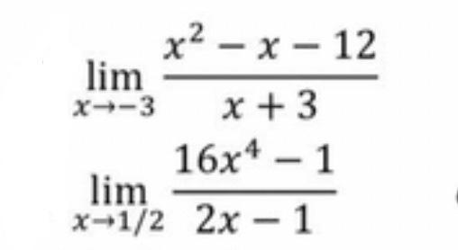 Solved Limx→1x−12−5−xlimx→−3x 3x2−x−12limx→1 22x−116x4−1