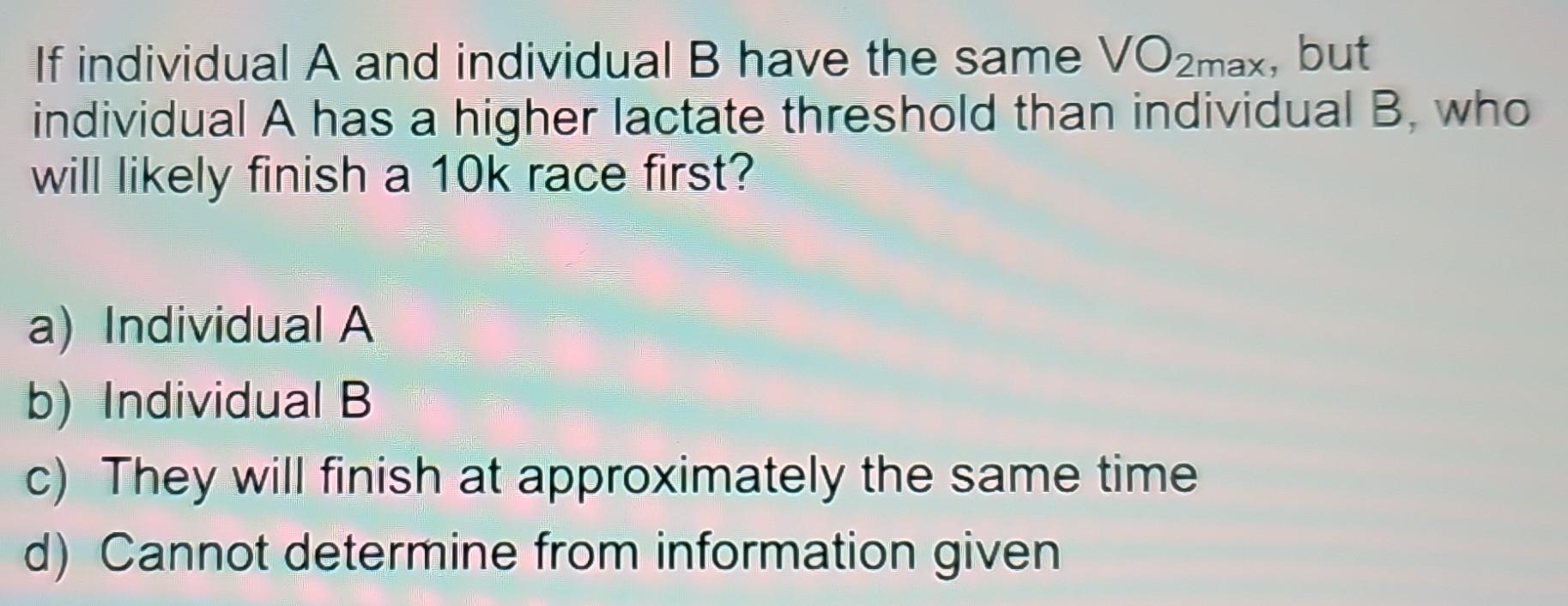 Solved If Individual A And Individual B Have The Same | Chegg.com ...